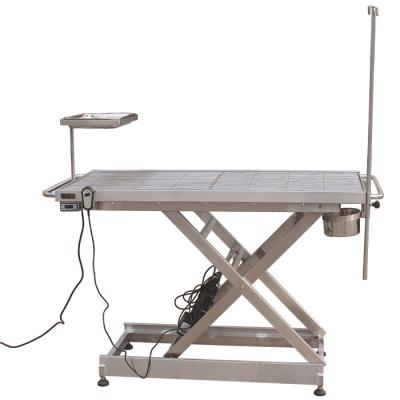 China MT-Medical Pet Control Veterinary Equipment 304 Stainless Steel Electric Veterinary Operating Table For Vet Hospital zu verkaufen