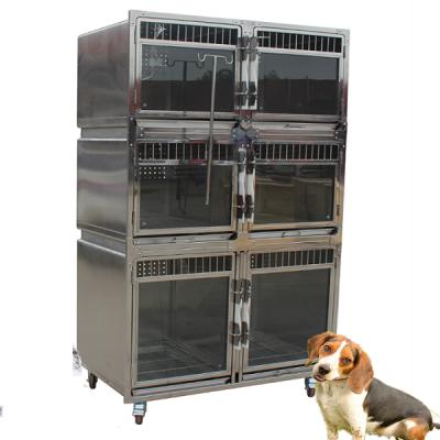 China Sustainable Good Price Hospital Stainless Steel Dog Cages Small Rabbit Cages zu verkaufen