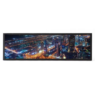 China Hot Sale Uncurved Wide Bar 37Inch Smart Bar LCD Screen Strip Advertising Machine FHD And UHD 4K Stretch Screen for sale