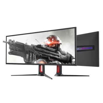 China Dongguan Factory 2k 4K 3440*1440 34inch Flat Screen 60\100hz 75 Uncurved Gaming Monitor PC for sale