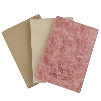 China Eco-friendly A5 PU Matte Leather Sublimation Lined Custom Diary Kraft Paper Hardcover Notebook Budget Binder for sale