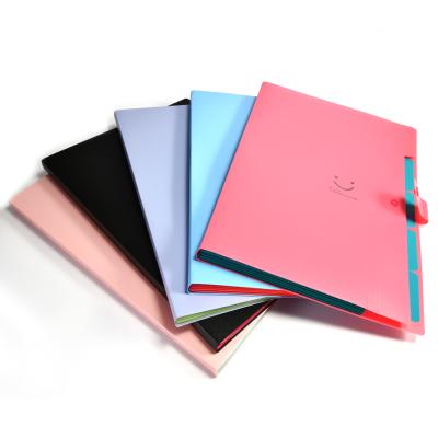 China Elastic Strap/Paper/Sliver Stationery Pocket Office Supplies Presentation Folder A4 Extended Presentation Folder for sale