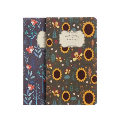 China Printed Bulk Floral Gift Set A5 Floral Promotional Paper Sublimation Custom Notebooks for sale