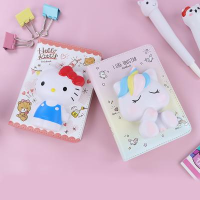 China eco-friendly stationery a5 fancy leather hardcover book cute kawaii notebook for stationery gift set for sale