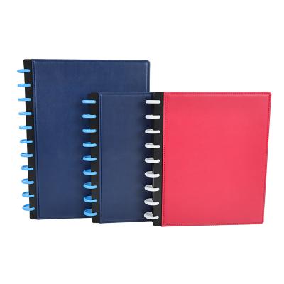 China Reusable Office Supplies Stationery A4 PU Cover Plastic Disc Ring Binding Daily Weekly Agendas Planners for sale