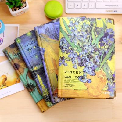 China Eco-friendly A5 Van Gogh Notebook Eco-Friendly Classic Notebook Hardcover Supply Stationery Diary Custom Printing Notebook for sale