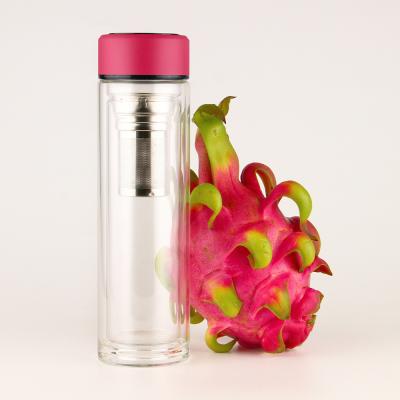 China Temperature Display Glass Sustainable Smart Bottles, Juicing Containers, Drinking Water/Beverage Bottles With Lid for sale