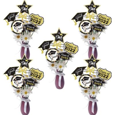 China Centerpiece Sticks NEW PRODUCT Congratulations Graduate Party Centerpiece Sticks Decorative Ads Graduation Party Supplies Graduation Photo Booth Props for sale