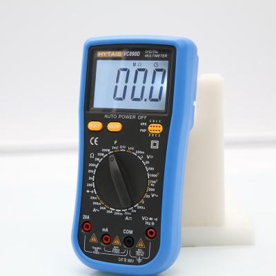 China Original Manufacturer HYTAIS True-SMS VC890D AC DC Voltage Ohm Capacitance Temperature Auto Current Digital Multimeter for sale