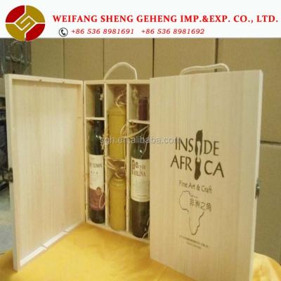 China Europe Hot Selling Wooden Box Wine For Luxury Packaging Products à venda