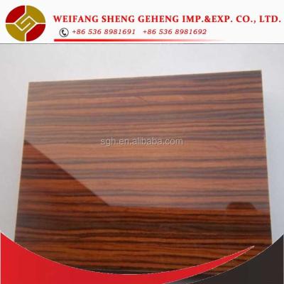 China Good quality moisture proof high gloss UV MDF board / high gloss acrylic MDF board Te koop