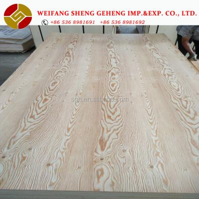 China Korean Furniture Decoration Market 4.5mm Full Pine Plywood Embossed Larch Plywood Te koop