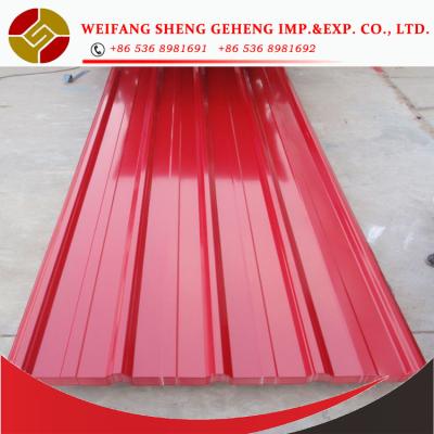 China Prepainted Construction Zinc Corrugated Steel Roofing Sheets Price Per Sheet for sale