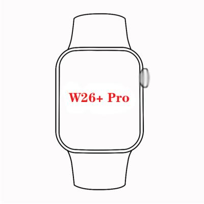 China W26+ Pro Touch Screen Smart Watch Series 6 Magnetic Charging 44mm Heart Rate Monitor for sale