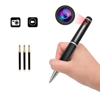 China One Way Audio Pen HD 1080P Mini Portable Hidden Corn CCTV Spy Camera Video Pen for sale