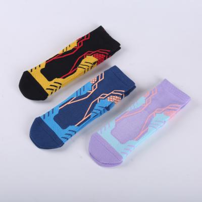 China Breathable Basketball Hoops Unique High Quality Nylon Material Fashion Cotton Design Unisex Sports Socks for sale