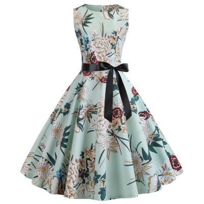 China Retro Anti-Wrinkle Ecowalson 60s 50s ROCKABILLY DRESS Vintage Style Swing Pinup Housewife Party Dress for sale