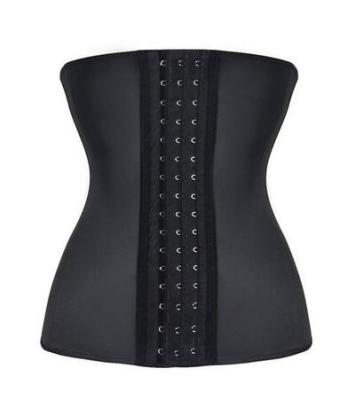 China Antibacterial Custom Hooks Waist Trainer Rubber Slimming Steel Bone 9 Corset Waist Trainer for sale