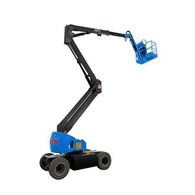 China High Quality Towable Articulated Building Material Shops Boom Lift Aerial Work Platform For Building Construction For Signage Installation for sale