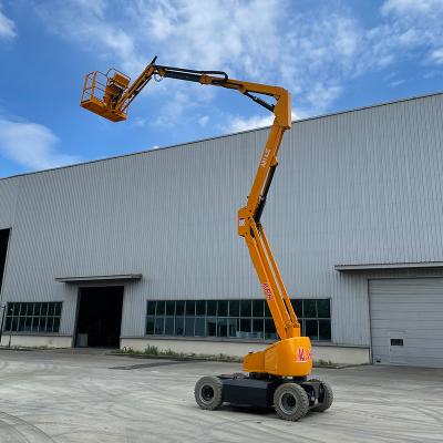 China Self Propelled Articulating Telescopic Towable 14m High Altitude Electric Self Propelled Building Material Shops Boom Lift For Building Construction for sale