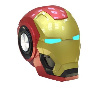 China New Innovation Iron Man Speaker Fashion Stereo Sound Portable Wireless BT Speaker With Bass Sound for sale