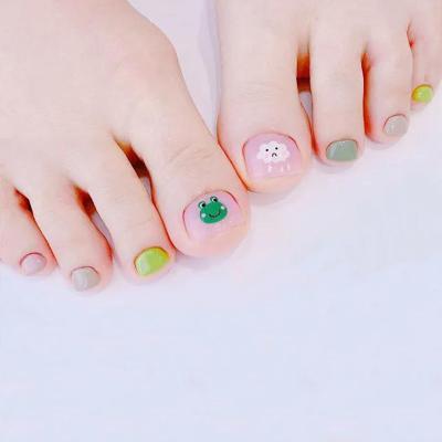 China Toe Nail Art Wholesale 22 Strips Cute Cartoon Pattern Toe Nail Polish Stickers &Wraps for sale