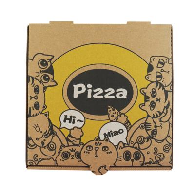 China Recyclable Custom Pizza Box Delivery Pizza Factory Round Box Making Machine Pizza Box for sale