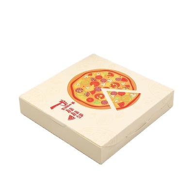 China Factory Customized Recyclable Take Out Portable Pizza Box Cardboard Folding Box Pizza Baking Box for sale