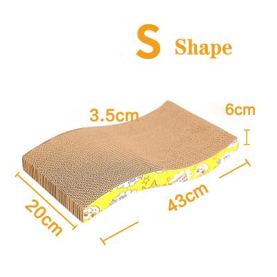 China Wholesale Viable Cat Grinding Claw Scraper Protective Cat Scratch Board Corrugated Cardboard Cat Scratch for sale