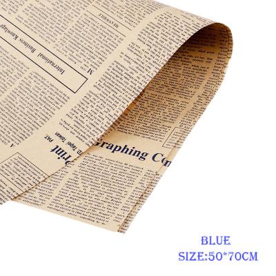 China Factory direct sale ANTI-STATIC fresh flower wrapping paper can print wrapping paper fresh flower waterproof packaging for sale