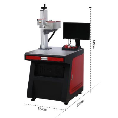 China Air-cooled Desktop UV Fiber Laser Marking Machines with Source Engraver Control Laser Marker on PE PPR PVC PIPE Plastic Metal Mark for sale