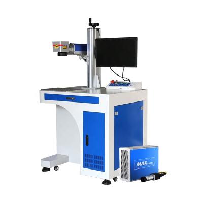 China Air-cooled High speed 20w desktop fiber laser marking machine writing stainless steel for sale