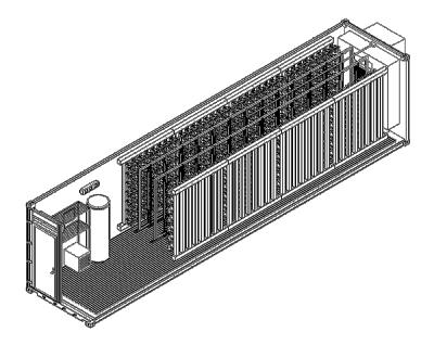 China Stable Structure Container Vertical Farm nft Hydroponic Growing System for sale