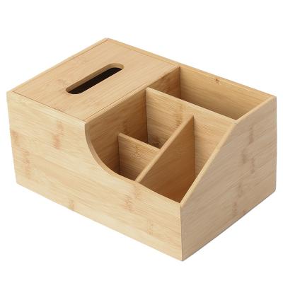 China Viable Natural Color Tissue Box Bamboo Toilet Paper Holder For Kitchen Bathroom 1 Buyer for sale