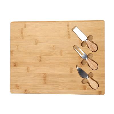 China Viable Serving Dish Cheese Cutting Board Creative Bamboo Chopping Knife Set Professional Chef for sale