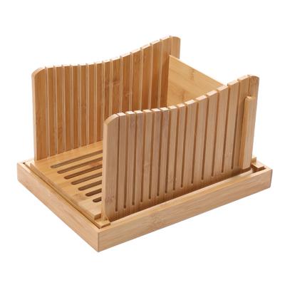 China No Peculiar Smell Household And Commercial Bamboo Bread Toast Sliced ​​Wooden Cutting Rack for sale