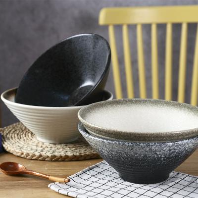 China Creative Ceramic Amazon Bowl Ramen Soup Bowl Noodle Bowl Noodle Sales Viable Hot Japanese Oven Big Change Ceramic Bowl AWS8023 for sale