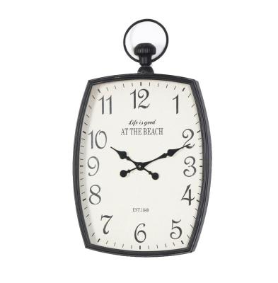 China Retro Vintage Style Large Metal Antique Style Decorative Wall Clock for Home and Outdoor for sale