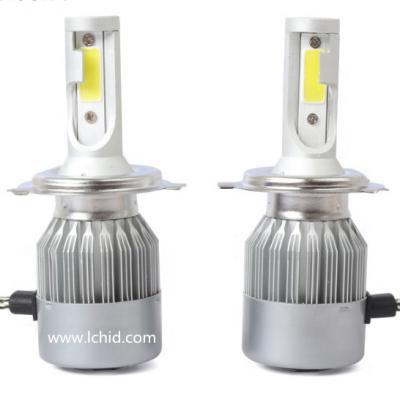 China Super Bright High Quality Auto Alloy Liancheng Wholesale C6 LED Headlight 12V 30W H4 3000LM 6000K LED Aluminum Bulbs for sale