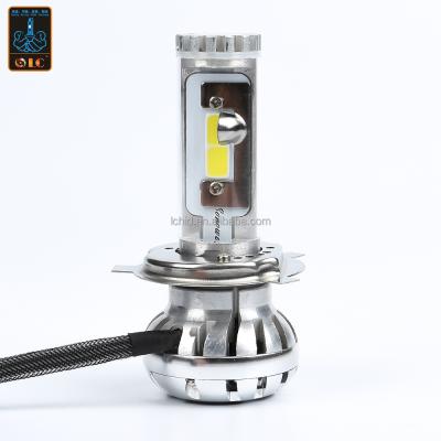 China Hot Sale A2 LED Alloy LC Super Bright High Quality Auto Headlight 12V 60W H4 6000LM 6000K LED Aluminum Bulbs for sale