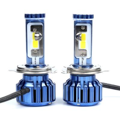 China Hot Sale B2 LED Alloy LC Super Bright High Quality Auto Headlight 12V 60W H4 6000LM 6000K LED Aluminum Bulbs for sale