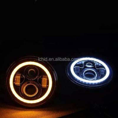 China Hot-sales 7 inch 45w diecast aluminum housing led headlight 4x4,4wd,Atv,Utv,jeeplife,motorcycle,jwspeaker headlight for sale