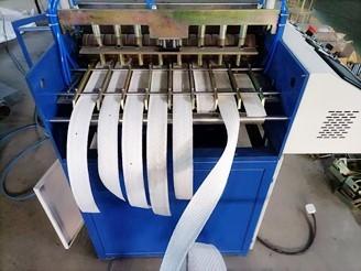 China Automatic FIBC Belt Jumbo Bag Loop Cut To Length Machine for sale