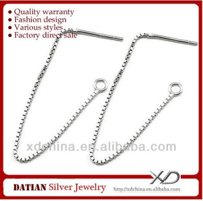 China XD P215 925 Sterling Silver Earring Drop 925 Sterling Silver Earring Findings Wholesale for sale