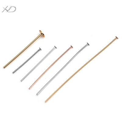 China 925 XD P081 925 flat silver pin headpins s925 flat silver pin T pin head pinssilver t-shaped needle for sale