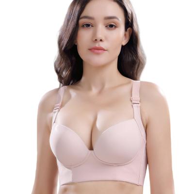 China Women's One Piece Bras Plus Push Up Size Lingerie Thin Bra Full Cup Bra Women's Underwear Big Seamless Bra OEM Cup for sale