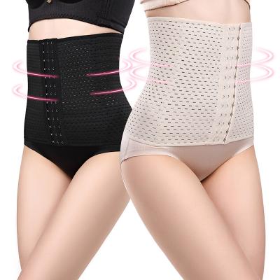 China Antibacterial Hollow Abdomen Corset Women's Postpartum Waist Clip Waist Closure Corset Body Shapewear for sale