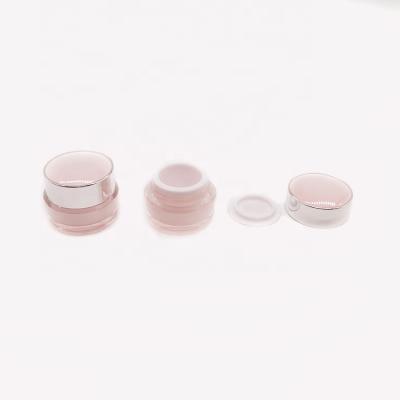 China face & hand creams eye cream jar 1g 2g lip balm jar cream container wholesale luxury acrylic plastic sample for sale