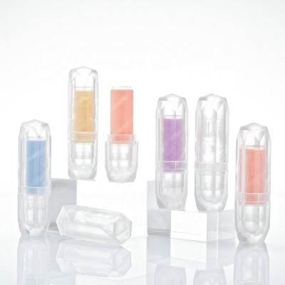 China Wholesale Homemade Custom 12.1mm DIY Translucent Lip Balm Container Beautiful Empty Lipstick Tubes for sale