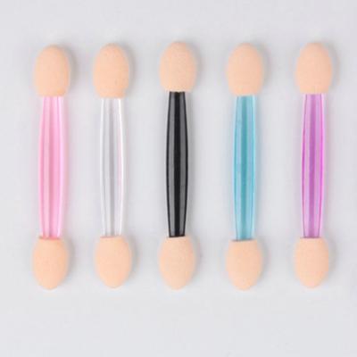 China Durable Eyeshadow Applicator Stick Sponge Cosmetic Makeup Tools Dual Head Eyeshadow Brush For Women Makeup Tool for sale